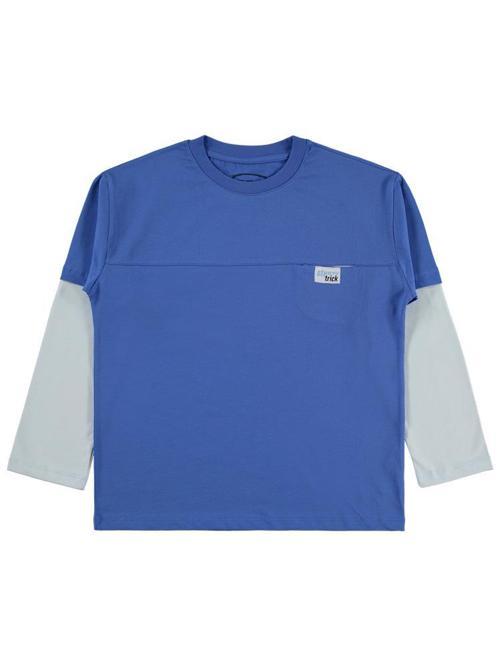 Çıkma Kol - Etiketli 10-13 Yaş Sweatshirt - Mavi11-12 Yaş