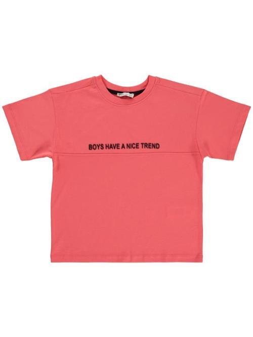 Boys Have Baskılı 6-9 Yaş Tişört - Pembe8-9 Yaş