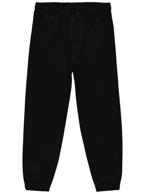 Beli Paçası Lastikli 10-13 Yaş Pantolon - Siyah10-11 Yaş