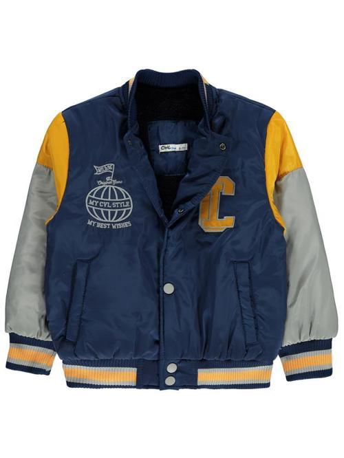 CL Nakışlı Armalı Kolej 10-13 Yaş Ceket - Mavi11-12 Yaş