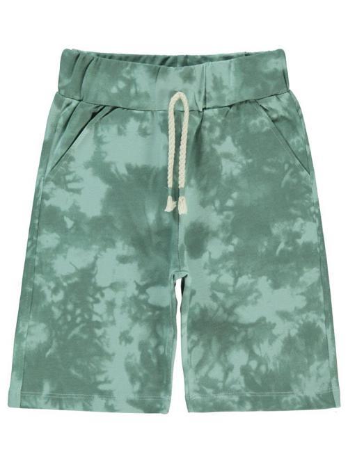 Batik Desenli 6-9 Yaş Şort - Yeşil9-10 Yaş