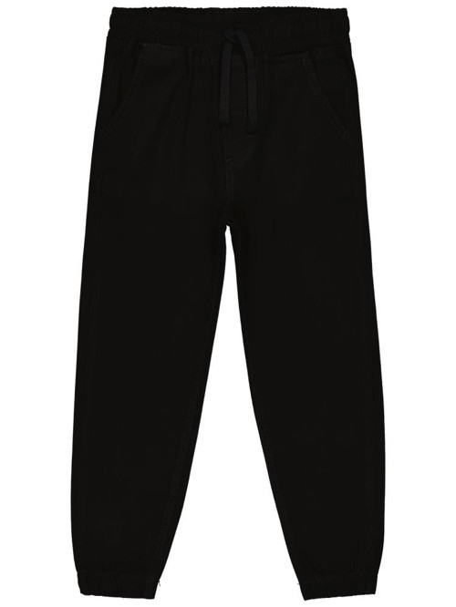 Beli Paçası Lastikli 10-13 Yaş Pantolon - Siyah13-14 Yaş