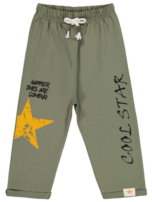 Cool Star Baskılı 2-5 Yaş Eşofman Altı - Haki2-3 Yaş