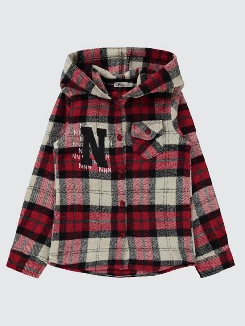 N Baskılı 6-9 Yaş Gömlek - Bej6-7 Yaş