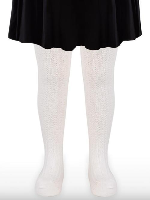 Rea 2-12 Yaş Kız Külotlu Çorap - Ekru4-5 Yaş