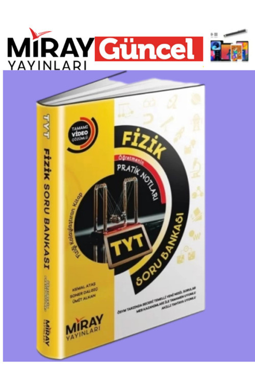 Miray Yayınları 2025 Tyt Fizik Video Çözümlü Konu Özetli Soru Bankası+Tablet Kalem