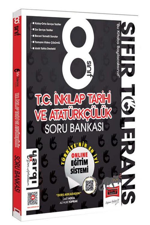 Yargı 8.Sınıf Sıfır Tolerans T.C. İnkılap Tarihi ve Atatürkçülük Soru Bankası Yargı Yayınları