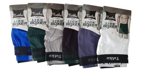 Erkek LION Spor Boxer 6'lı  0123 Kombin