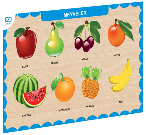 CAAHS-3206 CA GAMES AHŞAP MEYVELER BUL-TAK