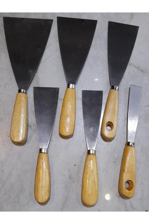 Spatula Tahta Ahşap Saplı Set 6 Adet