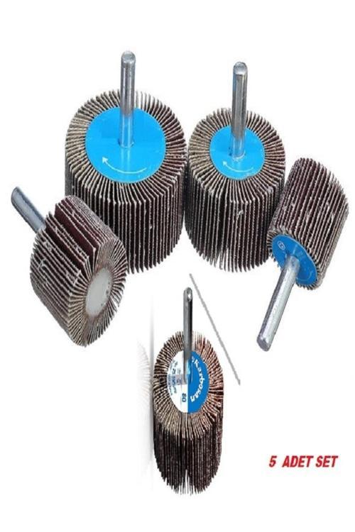 Saplı Mop Zımpara 50Mm Seti 5 Adetli Fırfır