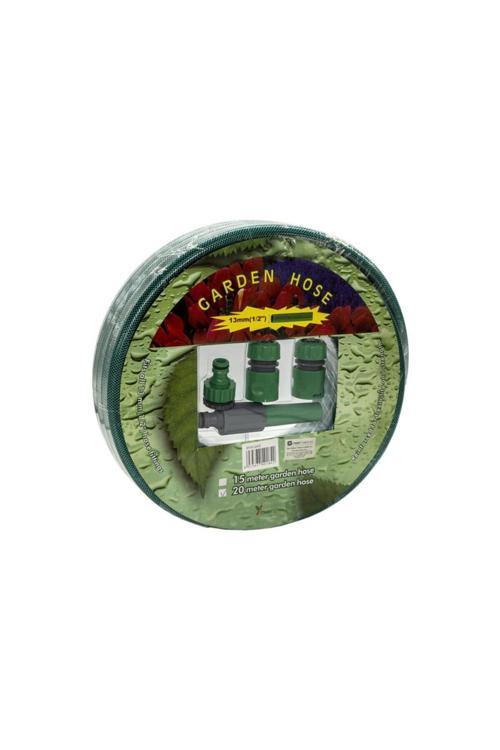 Dy5120S 1/2'' 13 Mm Örgülü Bahçe Hortumu Ve Seti 20 Metre