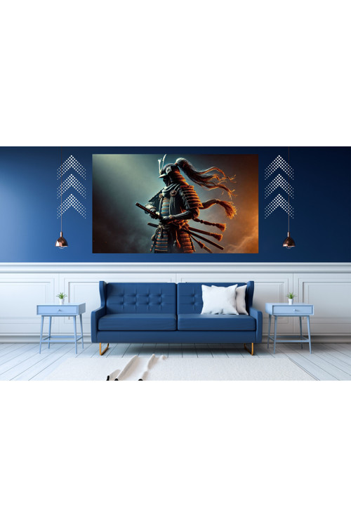 Ti-Play Gölge Shogun 60X90Cm Modern Samuray Pvc Çerçevesiz Tablo