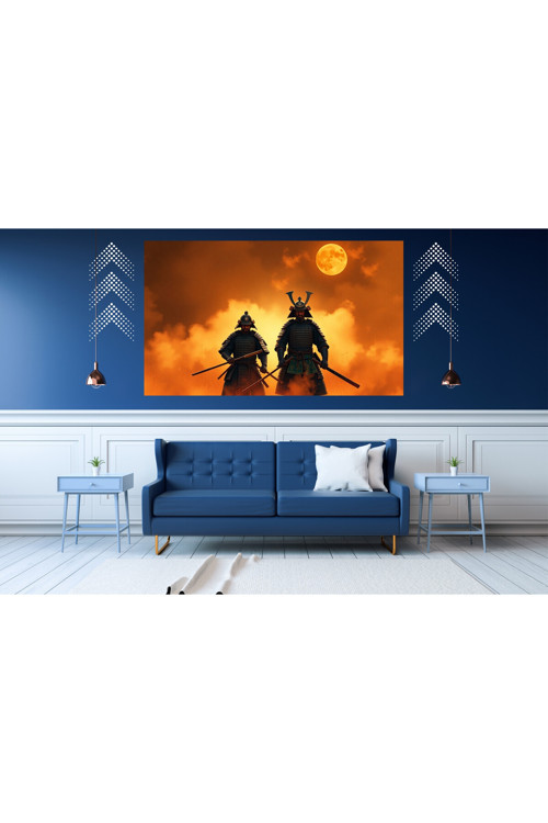 Ti-Play Gölgesizler 60X90Cm Modern Samuray Pvc Çerçevesiz Tablo