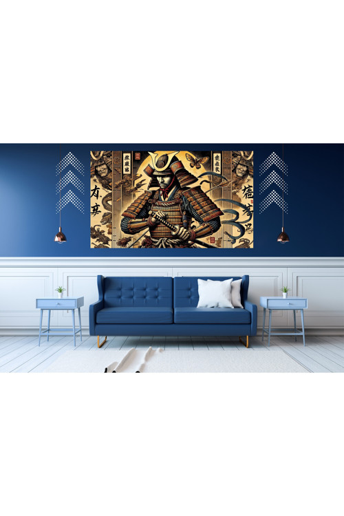 Ti-Play Toranaga 60X90Cm Modern Samuray Pvc Çerçevesiz Tablo