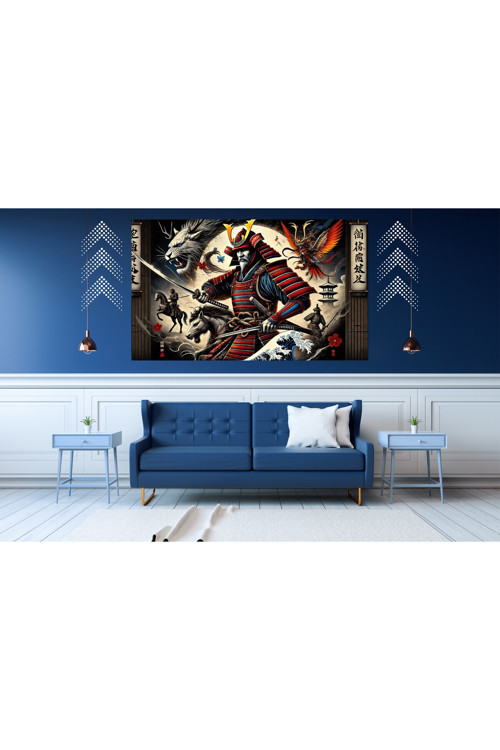 Ti-Play Hesap Vakti 60X90Cm Modern Samuray Pvc Çerçevesiz Tablo