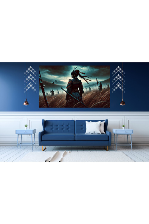 Ti-Play Kadın Shogun Lider 60X90Cm Modern Samuray Pvc Çerçevesiz Tablo