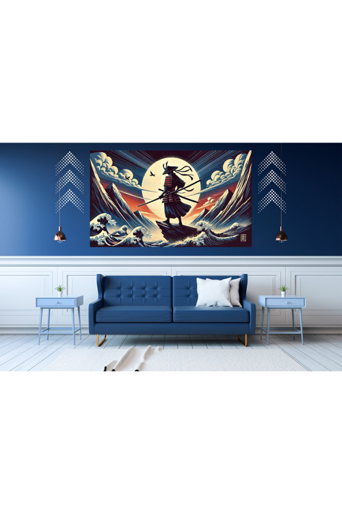 Ti-Play Kaıgen 60X90Cm Modern Samuray Pvc Çerçevesiz Tablo