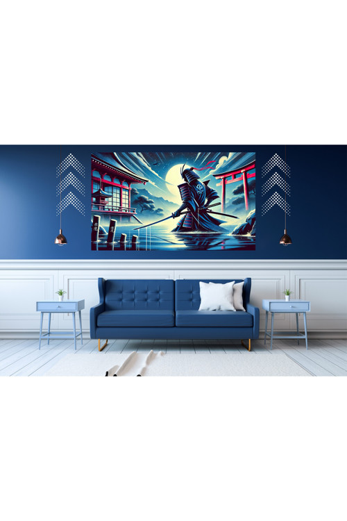 Ti-Play Kaıto 60X90Cm Modern Samuray Pvc Çerçevesiz Tablo