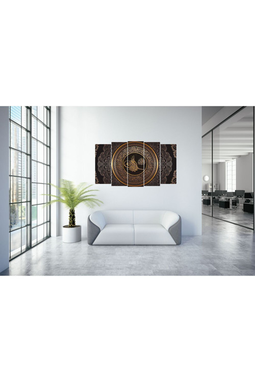 Fatiha Suresi Ve Kelimeyi Tevhid Tuğra Pvc 1Mm 5 Parça 150X90 Cm