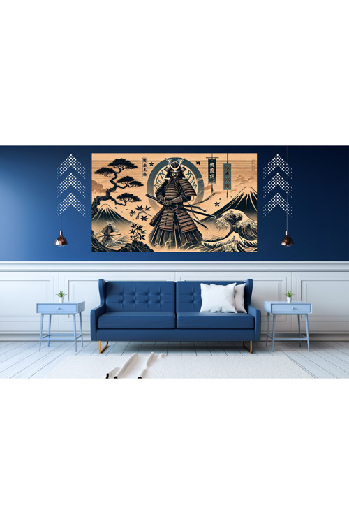 Ti-Play Kıyomura 60X90Cm Modern Samuray Pvc Çerçevesiz Tablo
