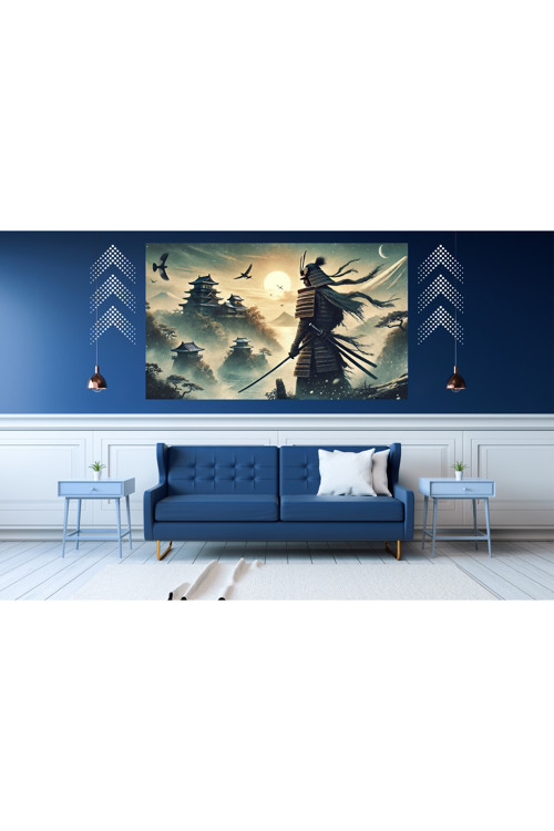 Ti-Play Korku Yok 60X90Cm Modern Samuray Pvc Çerçevesiz Tablo