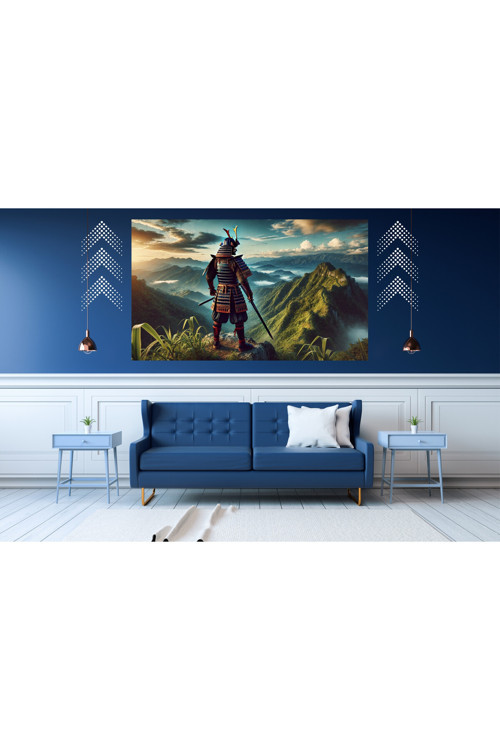 Ti-Play Kuş Bakışı 60X90Cm Modern Samuray Pvc Çerçevesiz Tablo