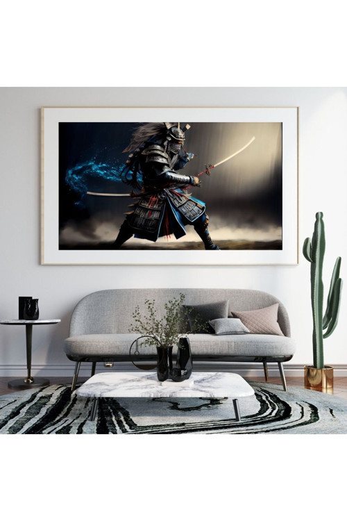 Samuray Gösteri Vakti 90X60 8684660336147 Pvc Çerçevesiz Tablo