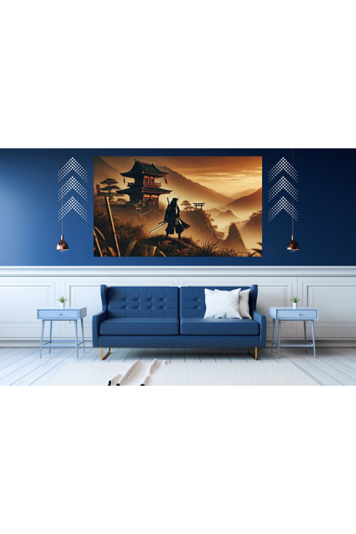 Ti-Play Nöbet Bitti 60X90Cm Modern Samuray Pvc Çerçevesiz Tablo