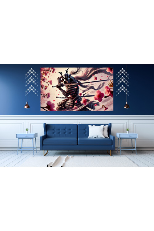 Ti-Play Ölüme Hazır 60X90Cm Modern Samuray Pvc Çerçevesiz Tablo