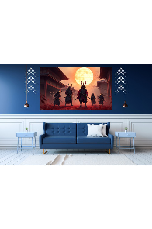 Ti-Play Panik Ve Bekleyiş 60X90Cm Modern Samuray Pvc Çerçevesiz Tablo