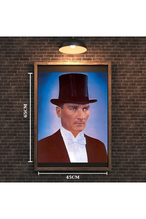 Atatürk Tablo Serisi 01 Çerçevesiz 45X65Cm Pvc Tablo