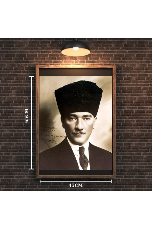 Atatürk Tablo Serisi 03 Çerçevesiz 45X65Cm Pvc Tablo