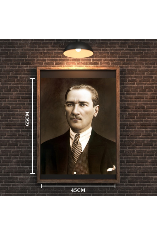 Atatürk Tablo Serisi 06 Çerçevesiz 45X65Cm Pvc Tablo