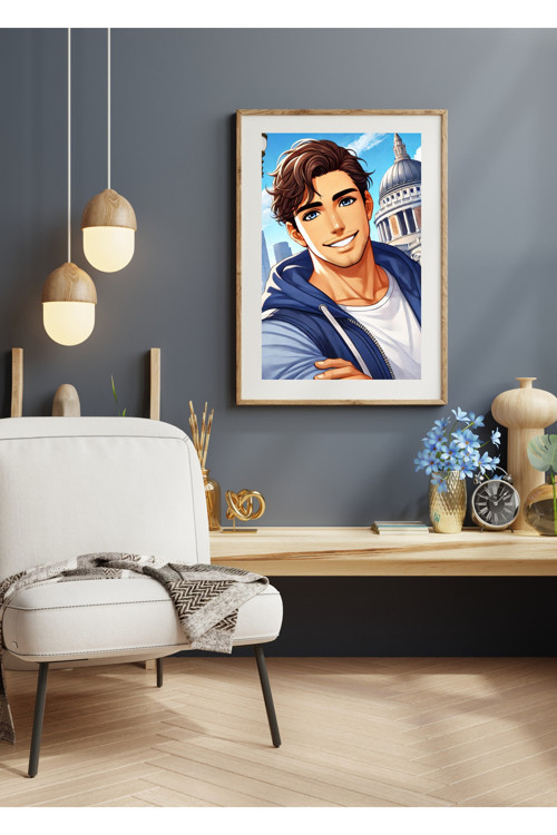 Ti-Play Zaka Anime Series Thalyss As81 30X50 Çerçevesiz Karton Poster Uv Baskı