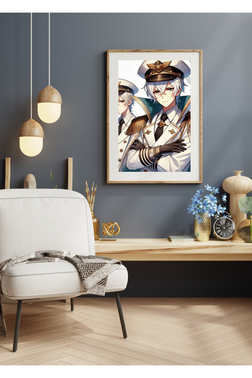 Ti-Play Zaka Anime Series Tharion As07 30X50 Çerçevesiz Karton Poster Uv Baskı