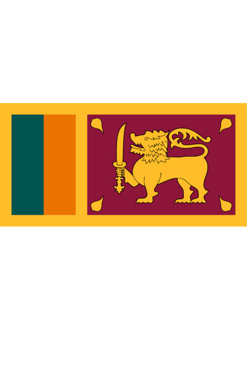 Sri Lanka Ülke Bayrağı 45X22Cm Duvar Tablosu Çerçevesiz Pvc Tablo