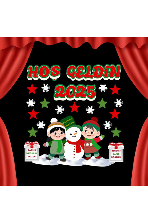 Hoş Geldin 2025 Okul Pano Süsü