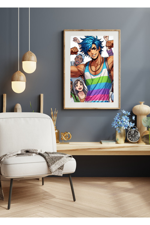 Ti-Play Zaka Anime Series Venestra As116 30X50 Çerçevesiz Karton Poster Uv Baskı
