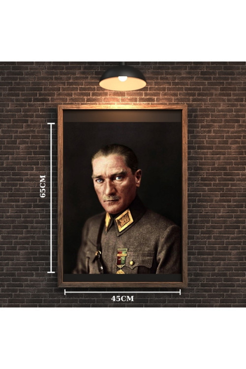 Atatürk Tablo Serisi 38 Çerçevesiz 45X65Cm Pvc Tablo