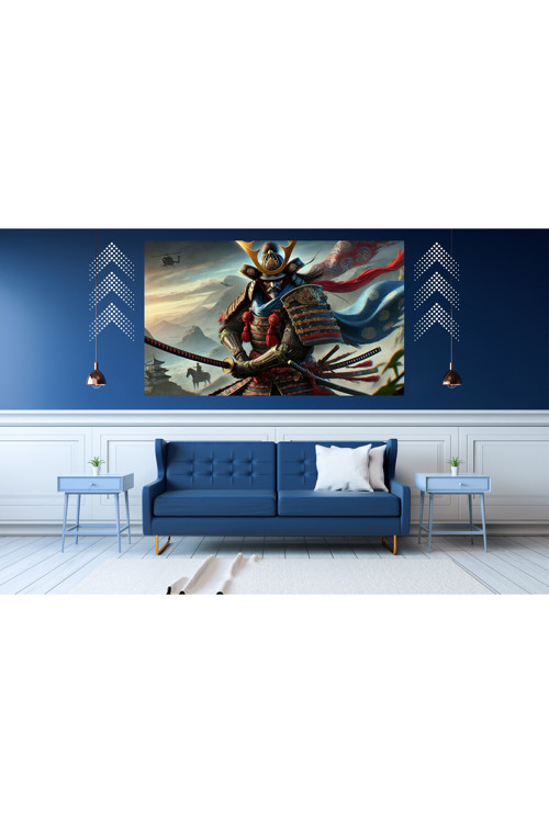 Ti-Play Aileyi Koru Usta 60X90Cm Modern Samuray Pvc Çerçevesiz Tablo