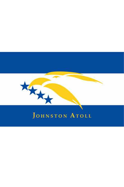 Johnston Atoll Ülke Bayrağı 45X27Cm Duvar Tablosu Çerçevesiz Pvc Tablo