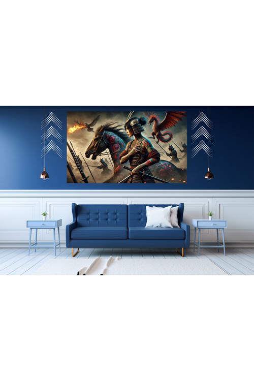 Ti-Play Assassin Woman Ölüm 60X90Cm Modern Samuray Pvc Çerçevesiz Tablo