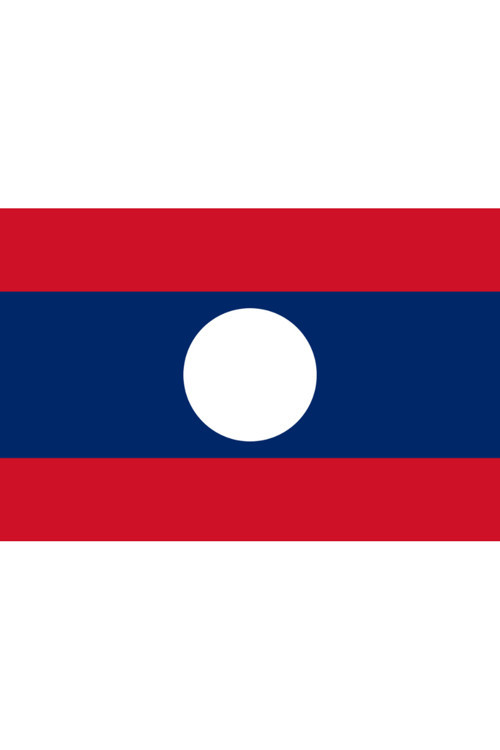 Laos Ülke Bayrağı 45X30Cm Duvar Tablosu Çerçevesiz Pvc Tablo