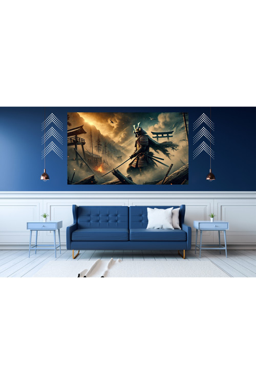Ti-Play Barış Gelecek 60X90Cm Modern Samuray Pvc Çerçevesiz Tablo