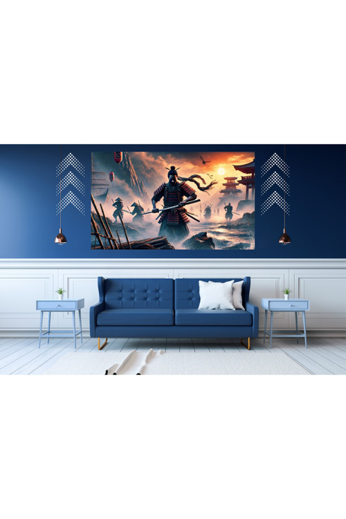 Ti-Play Bitiş 60X90Cm Modern Samuray Pvc Çerçevesiz Tablo