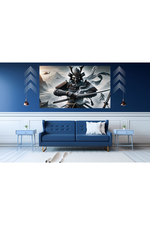 Ti-Play Büyücü Shogun 60X90Cm Modern Samuray Pvc Çerçevesiz Tablo