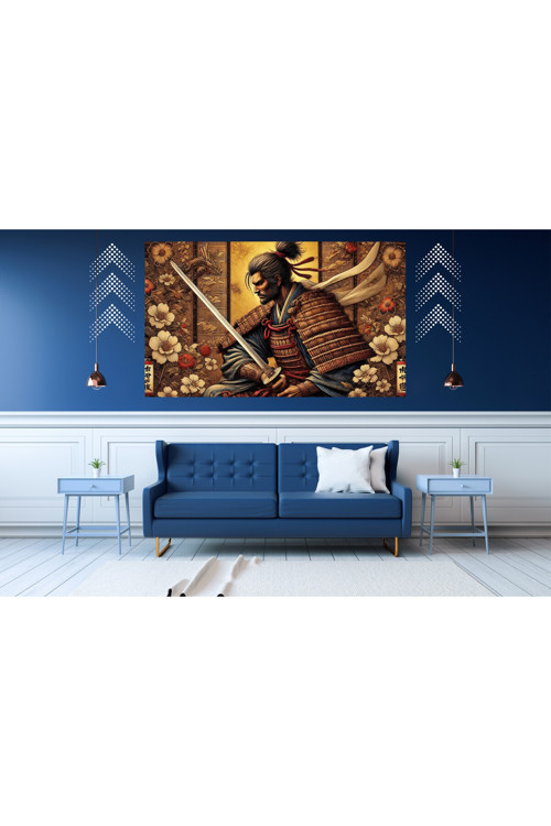 Ti-Play Çiçekler Açtı 60X90Cm Modern Samuray Pvc Çerçevesiz Tablo