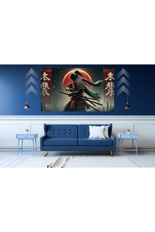 Ti-Play Evrim 60X90Cm Modern Samuray Pvc Çerçevesiz Tablo