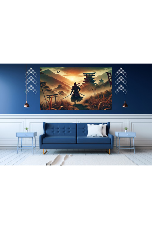 Ti-Play Geç Kalış 60X90Cm Modern Samuray Pvc Çerçevesiz Tablo